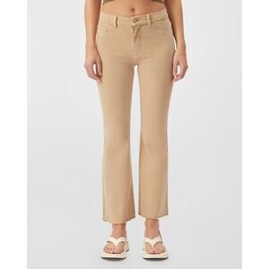 Dl1961 'Bridget' Tan Cotton Boot High Rise Instasculpt Pant Size 27